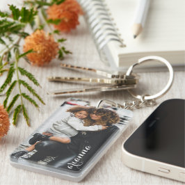 Gepersonaliseerd fotosjabloon sleutelhanger
