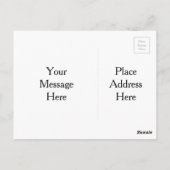 Gepersonaliseerd fototemplate "Denken aan jou" Briefkaart (Achterkant)