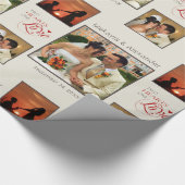 Gepersonaliseerd fotoverzamelpapier cadeaupapier (Hoek)