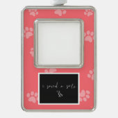 Gepersonaliseerd frame verzilverd omlijst ornament (Voorkant)