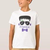 Gepersonaliseerd Frankenstein Halloween T-shirt (Voorkant)