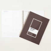 Gepersonaliseerd Frans gebraden bruin Notitieboek (Display)