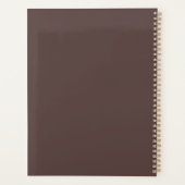 Gepersonaliseerd Frans gebraden bruin Notitieboek (Achterkant)