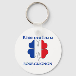 Gepersonaliseerd Frans Kus Ik ben Bourguignon Sleutelhanger