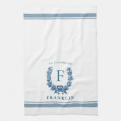 Gepersonaliseerd Frans Land Kitchen Dish Towel Theedoek (Verticaal)