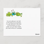 Gepersonaliseerd Frog Pond Verjaardag Bedankt Briefkaart (Achterkant)