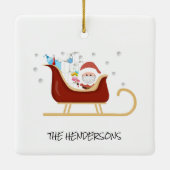 Gepersonaliseerd Fun Covid | Kerstkerstboom Keramisch Ornament (Achterkant)