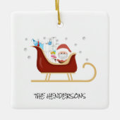 Gepersonaliseerd Fun Covid | Kerstkerstboom Keramisch Ornament (Voorkant)