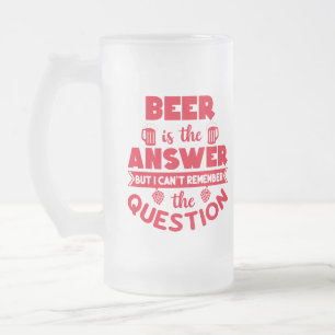 Gepersonaliseerd, Funny Beer is de Typografie van  Matglas Bierpul