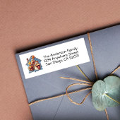 Gepersonaliseerd Funny Chicken Retouradreslabel Etiket