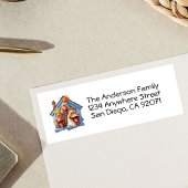 Gepersonaliseerd Funny Chicken Retouradreslabel Etiket