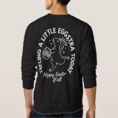 Gepersonaliseerd Funny Easter Bunny Shirt met naam (Achterkant)