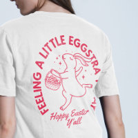 Gepersonaliseerd Funny Easter Bunny Shirt met naam