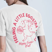 Gepersonaliseerd Funny Easter Bunny Shirt met naam