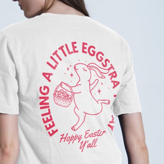 Gepersonaliseerd Funny Easter Bunny Shirt met naam