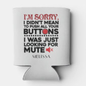 Gepersonaliseerd Funny Gezegde Birthday Gag Blikjeskoeler (Achterkant)