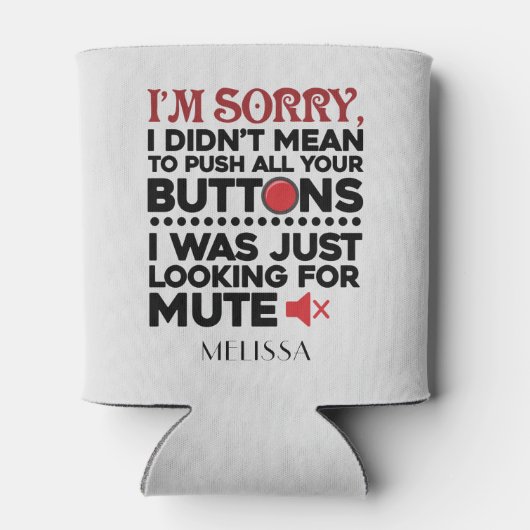 Gepersonaliseerd Funny Gezegde Birthday Gag Blikjeskoeler (Achterkant)