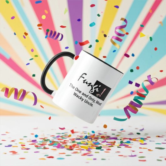 Gepersonaliseerd Funny Mushrooms Pun, zwart en wit Mok