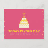 Gepersonaliseerd - Funny Quote Cake Briefkaart (Voorkant)