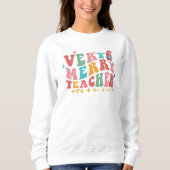 Gepersonaliseerd Funny Teacher Kerstshirt Trui (Voorkant)