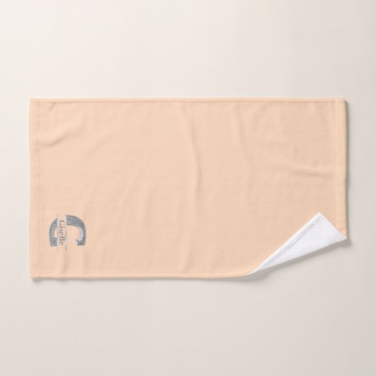 Gepersonaliseerd G Initiaal Silver Monogram Jouw n Bad Handdoek (Handdoek)