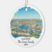 Gepersonaliseerd Galway Ornament, Ierland Keramisch Ornament (Links)