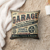 Gepersonaliseerd Garage Sierkussen (Deken)