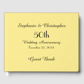 Gepersonaliseerd Gastenboek 50e Jubileum Party (Voorkant)