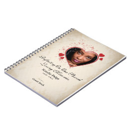 Gepersonaliseerd gastenboek met hartthema notitieboek