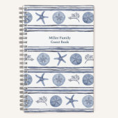 Gepersonaliseerd gastenboek - Strand thema Notitieboek (Voorkant)
