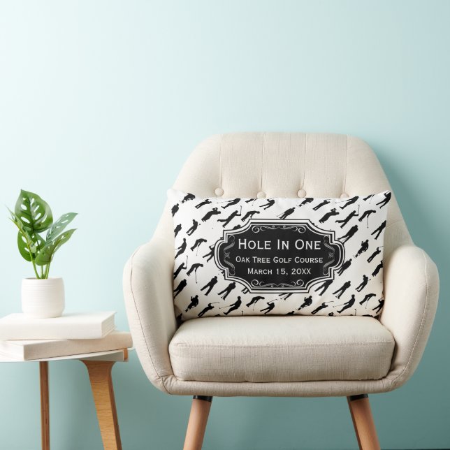 Gepersonaliseerd gat in één Man grot GOLFER's onde Kussen (Stoel)