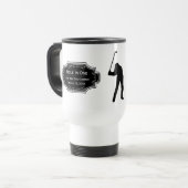 Gepersonaliseerd gat in één Man grot GOLFER's onde Reisbeker (Voorkant links)