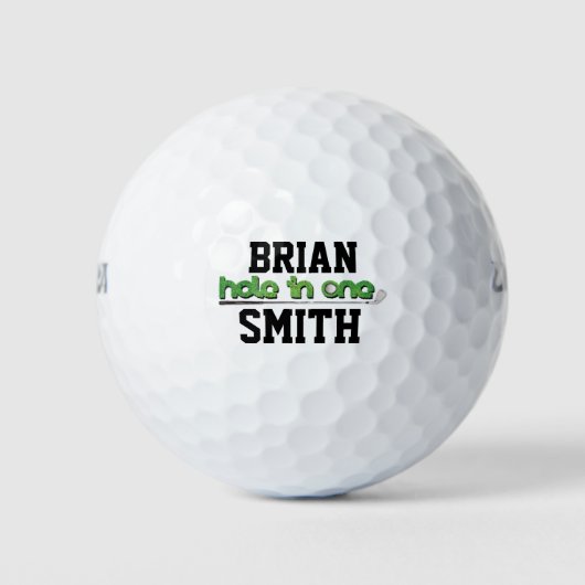 Gepersonaliseerd gat in één sport golfballen (Voorkant)