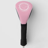 Gepersonaliseerd gat in een vrouwelijk roze golfheadcover (Voorkant)