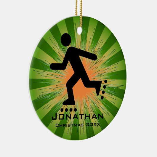 Gepersonaliseerd Gealigneerd het Schatsen Ornament (Rechts)