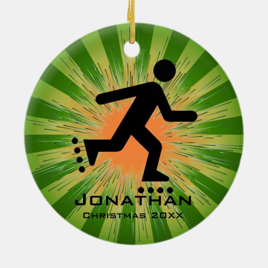 Gepersonaliseerd Gealigneerd het Schatsen Ornament (Achterkant)