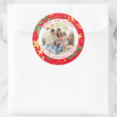 Gepersonaliseerd gebakken met liefde vakantie bakk ronde sticker (Tas)