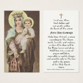 Gepersonaliseerd gebed voor de katholieke priester visitekaartje (Voorkant /achterkant)