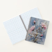 Gepersonaliseerd gebedsblad Pastel Flowers Notitieboek (Binnen)