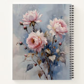 Gepersonaliseerd gebedsblad Pastel Flowers Notitieboek (Achterkant)