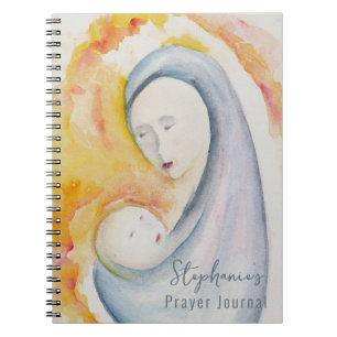 Gepersonaliseerd Gebedsdagboek Madonna en Kinderku Notitieboek