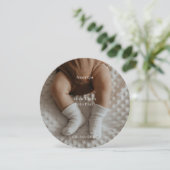 Gepersonaliseerd Geboortekaartje Met Eigen Foto. Kaart (Staand voorkant)