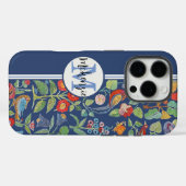 Gepersonaliseerd  geborduurd patroon Case-Mate iPhone case (Achterkant (horizontaal))