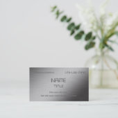 Gepersonaliseerd geborsteld metaal visitekaartje (Staand voorkant)