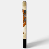 Gepersonaliseerd gebrand Sinaasappel Antiek scroll Case-Mate iPhone Case (Achterkant / Links)