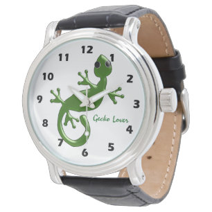 Gepersonaliseerd Gecko-ontwerp Horloge
