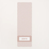 Gepersonaliseerd Gecontroleerd Blush roze dubbelzi Yogamat (Voorkant)