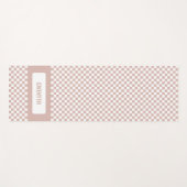 Gepersonaliseerd Gecontroleerd Blush roze dubbelzi Yogamat (Voorkant (horizontaal))