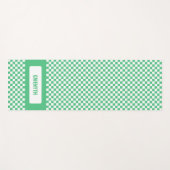Gepersonaliseerd Gecontroleerd Groen Sided Retro Yogamat (Voorkant (horizontaal))