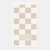 Gepersonaliseerd Gecontroleerd Licht Neutraal Servet (Voorkant)